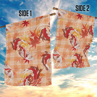 Orange Palaka Hawaii Aloha Garden Flag Koi Pond Mix Japanese Maple LT7 - Polynesian Pride