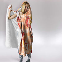 Orange Palaka Hawaii Aloha Hooded Blanket Koi Pond Mix Japanese Maple LT7 - Polynesian Pride
