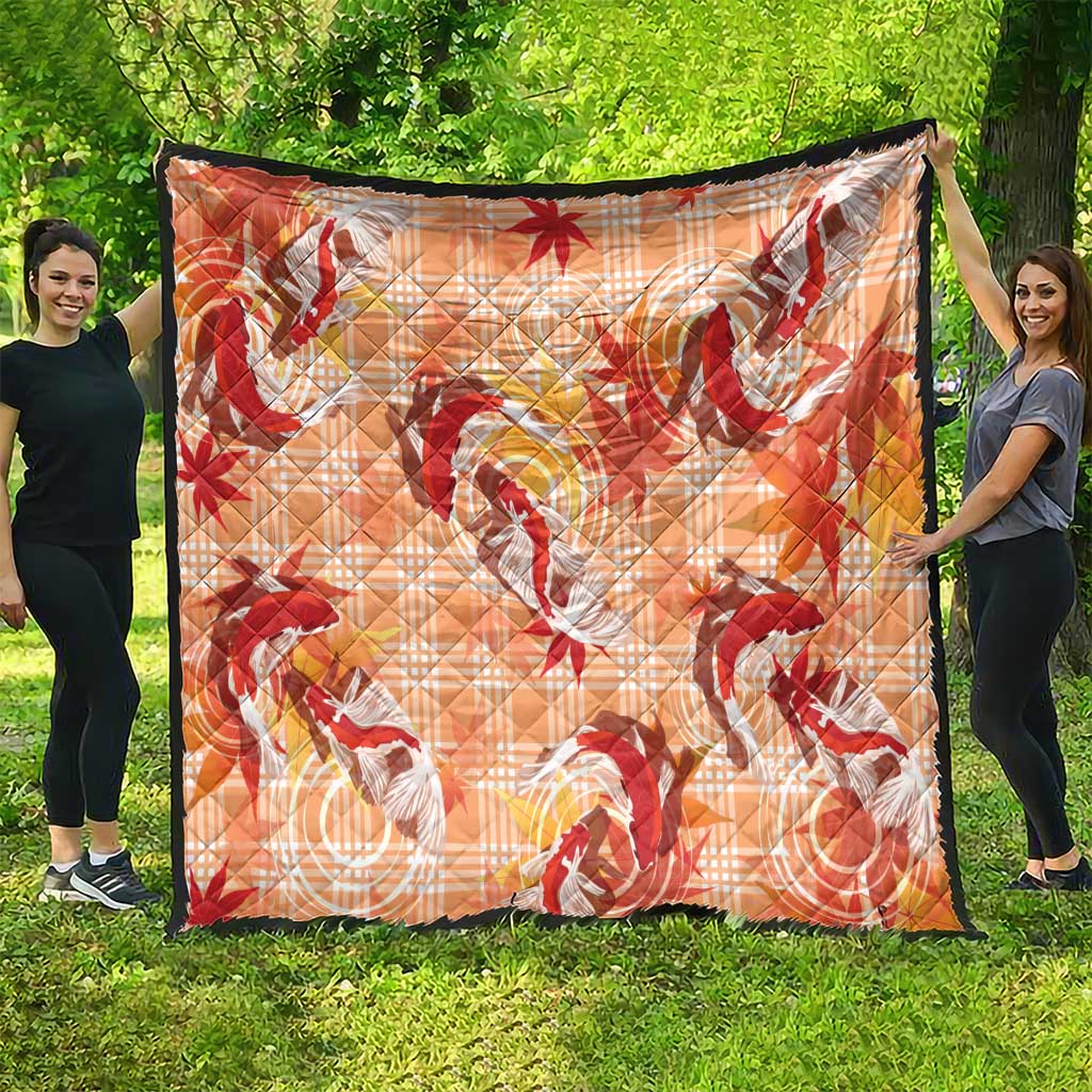 Orange Palaka Hawaii Aloha Quilt Koi Pond Mix Japanese Maple LT7 - Polynesian Pride