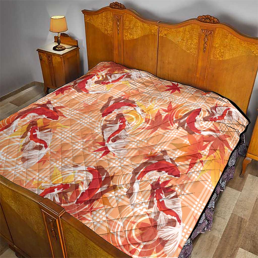 Orange Palaka Hawaii Aloha Quilt Koi Pond Mix Japanese Maple LT7 - Polynesian Pride