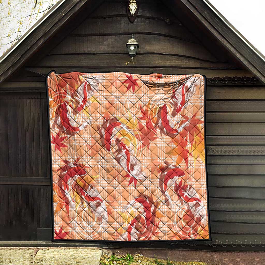 Orange Palaka Hawaii Aloha Quilt Koi Pond Mix Japanese Maple LT7 - Polynesian Pride
