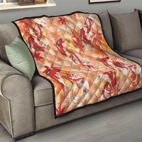 Orange Palaka Hawaii Aloha Quilt Koi Pond Mix Japanese Maple LT7 - Polynesian Pride