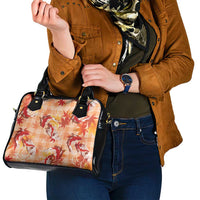 Orange Palaka Hawaii Aloha Shoulder Handbag Koi Pond Mix Japanese Maple LT7 - Polynesian Pride