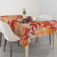 Orange Palaka Hawaii Aloha Tablecloth Koi Pond Mix Japanese Maple LT7 - Polynesian Pride