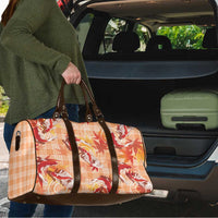 Orange Palaka Hawaii Aloha Travel Bag Koi Pond Mix Japanese Maple LT7 - Polynesian Pride