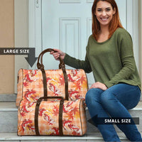 Orange Palaka Hawaii Aloha Travel Bag Koi Pond Mix Japanese Maple LT7 - Polynesian Pride