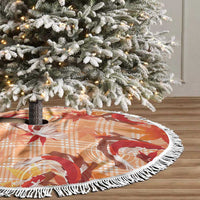 Orange Palaka Hawaii Aloha Tree Skirt Koi Pond Mix Japanese Maple LT7 - Polynesian Pride