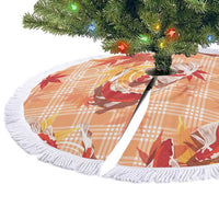Orange Palaka Hawaii Aloha Tree Skirt Koi Pond Mix Japanese Maple LT7 - Polynesian Pride