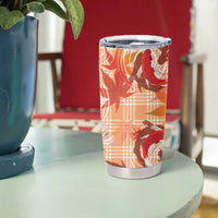 Orange Palaka Hawaii Aloha Tumbler Cup Koi Pond Mix Japanese Maple LT7 - Polynesian Pride