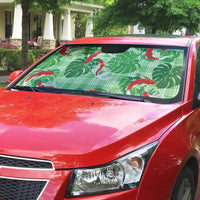 Lime Palaka Hawaii Aloha Auto Sun Shade Koi Pond Mix Monstera LT7 - Polynesian Pride