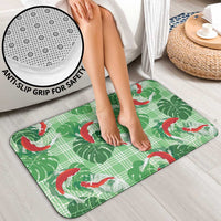 Lime Palaka Hawaii Aloha Bathroom Set Koi Pond Mix Monstera LT7 - Polynesian Pride