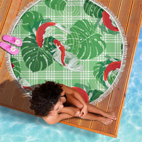 Lime Palaka Hawaii Aloha Beach Blanket Koi Pond Mix Monstera LT7 - Polynesian Pride