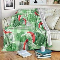 Lime Palaka Hawaii Aloha Blanket Koi Pond Mix Monstera LT7 Lime Green - Polynesian Pride