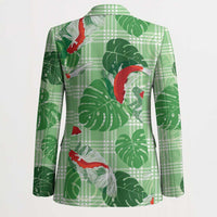 Lime Palaka Hawaii Aloha Blazer Koi Pond Mix Monstera LT7 - Polynesian Pride