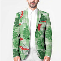 Lime Palaka Hawaii Aloha Blazer Koi Pond Mix Monstera LT7 - Polynesian Pride