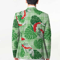 Lime Palaka Hawaii Aloha Blazer Koi Pond Mix Monstera LT7 - Polynesian Pride
