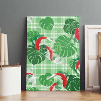 Lime Palaka Hawaii Aloha Canvas Wall Art Koi Pond Mix Monstera LT7 - Polynesian Pride
