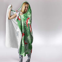 Lime Palaka Hawaii Aloha Hooded Blanket Koi Pond Mix Monstera LT7 - Polynesian Pride