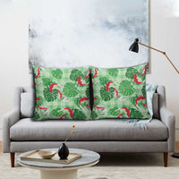 Lime Palaka Hawaii Aloha Pillow Cover Koi Pond Mix Monstera LT7 - Polynesian Pride