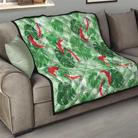 Lime Palaka Hawaii Aloha Quilt Koi Pond Mix Monstera LT7 - Polynesian Pride