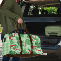 Lime Palaka Hawaii Aloha Travel Bag Koi Pond Mix Monstera LT7 - Polynesian Pride