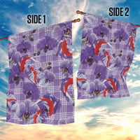 Lavender Palaka Hawaii Aloha Garden Flag Koi Pond Mix Orchids LT7 - Polynesian Pride