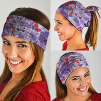 Lavender Palaka Hawaii Aloha Neck Gaiter Koi Pond Mix Orchids LT7 - Polynesian Pride