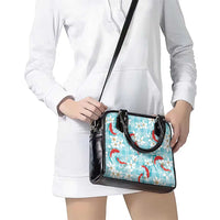 Turquoise Palaka Hawaii Aloha Shoulder Handbag Koi Pond Mix Plumeria LT7 - Polynesian Pride