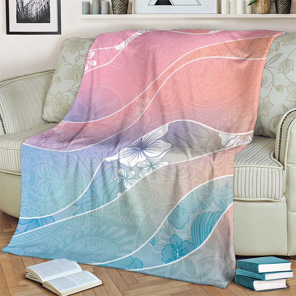 Aloha Hawaii Floral Tapa Blanket Patchwork Pastel Candy LT7 - Polynesian Pride
