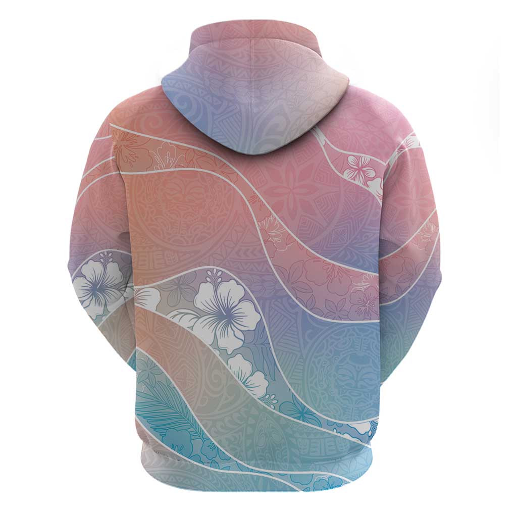 Aloha Hawaii Floral Tapa Hoodie Patchwork Pastel Candy LT7 - Polynesian Pride