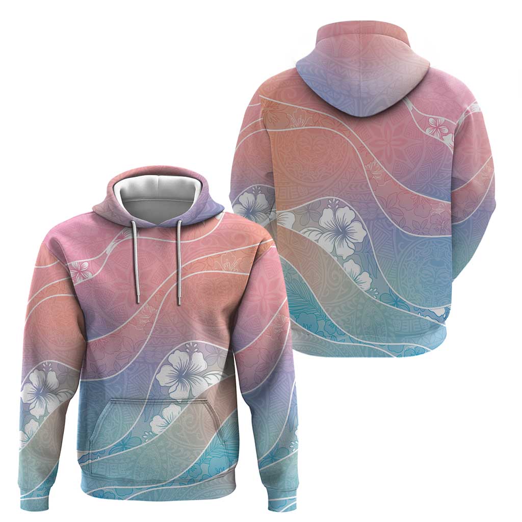 Aloha Hawaii Floral Tapa Hoodie Patchwork Pastel Candy LT7 - Polynesian Pride