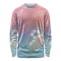 Aloha Hawaii Floral Tapa Long Sleeve Shirt Patchwork Pastel Candy LT7 Unisex Pastel - Polynesian Pride