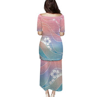 Aloha Hawaii Floral Tapa Puletasi Patchwork Pastel Candy LT7 - Polynesian Pride