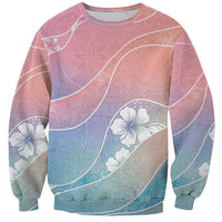 Aloha Hawaii Floral Tapa Sweatshirt Patchwork Pastel Candy LT7 Unisex Pastel - Polynesian Pride