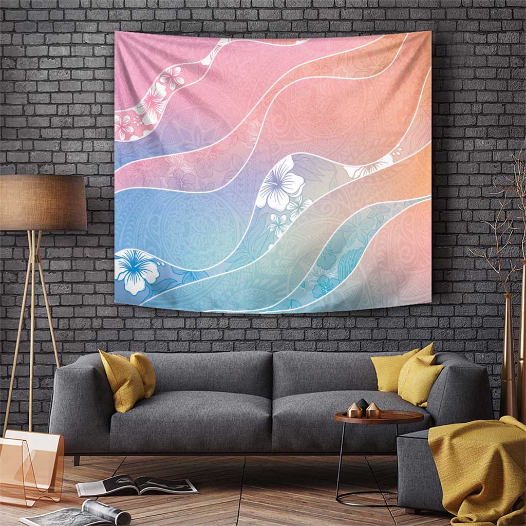 Aloha Hawaii Floral Tapa Tapestry Patchwork Pastel Candy LT7 Pastel - Polynesian Pride