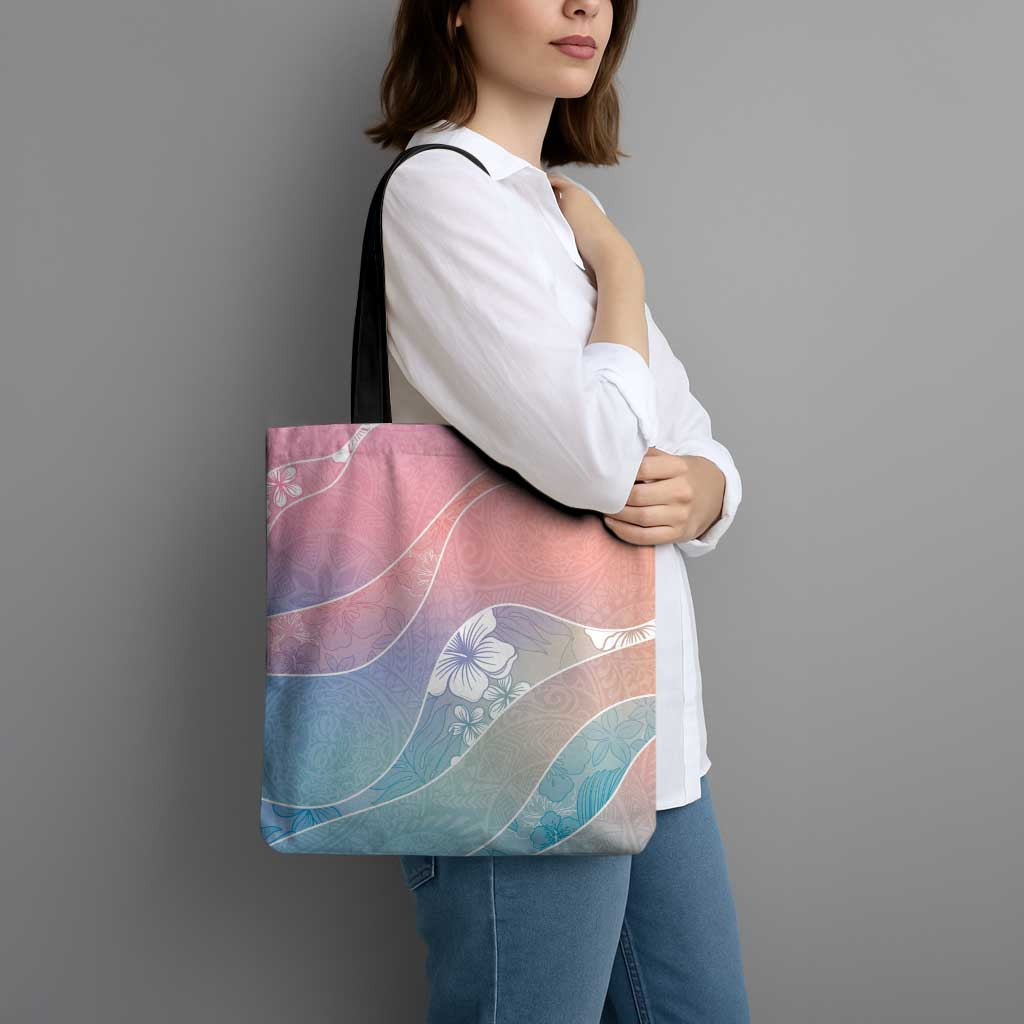 Aloha Hawaii Floral Tapa Tote Bag Patchwork Pastel Candy LT7 - Polynesian Pride