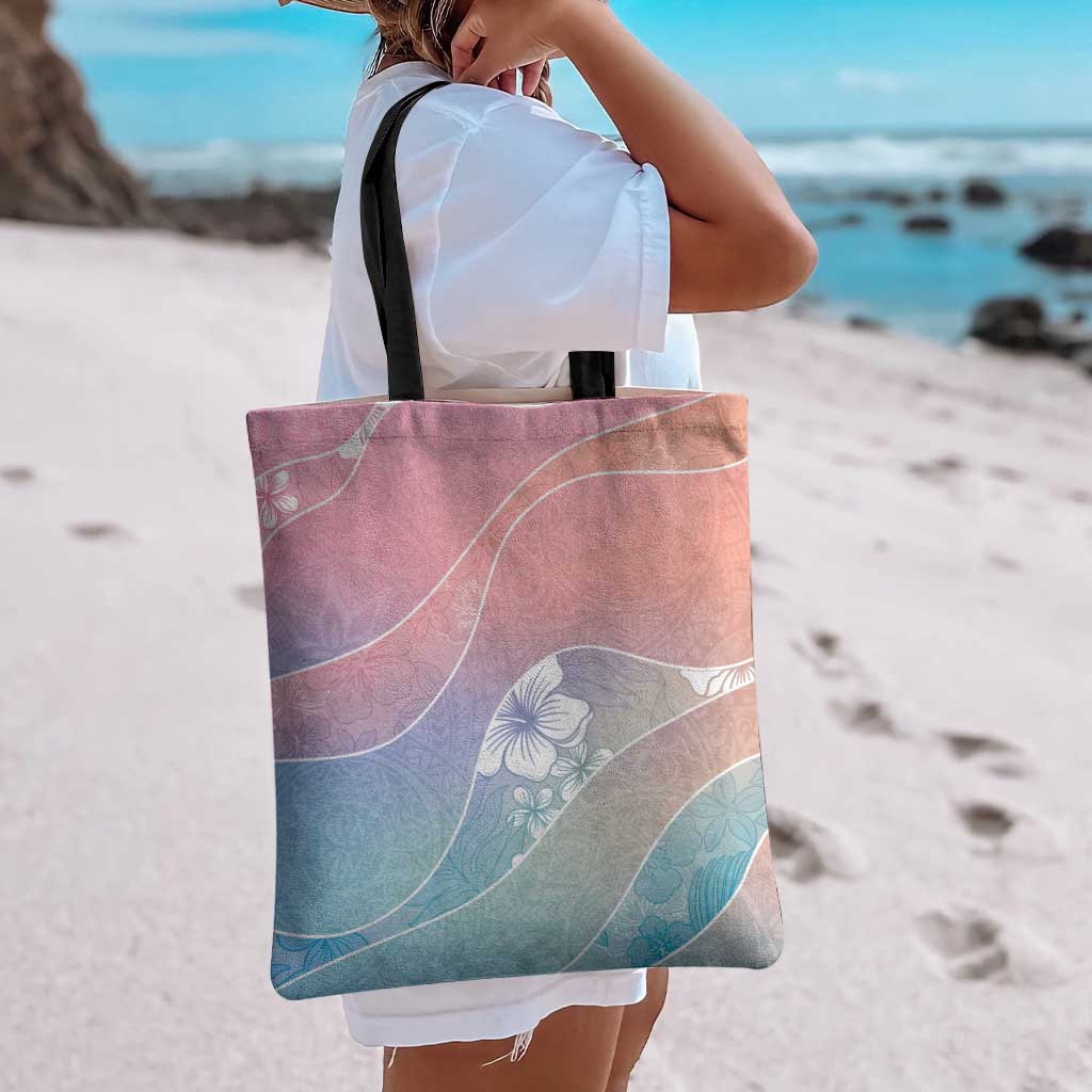 Aloha Hawaii Floral Tapa Tote Bag Patchwork Pastel Candy LT7 - Polynesian Pride