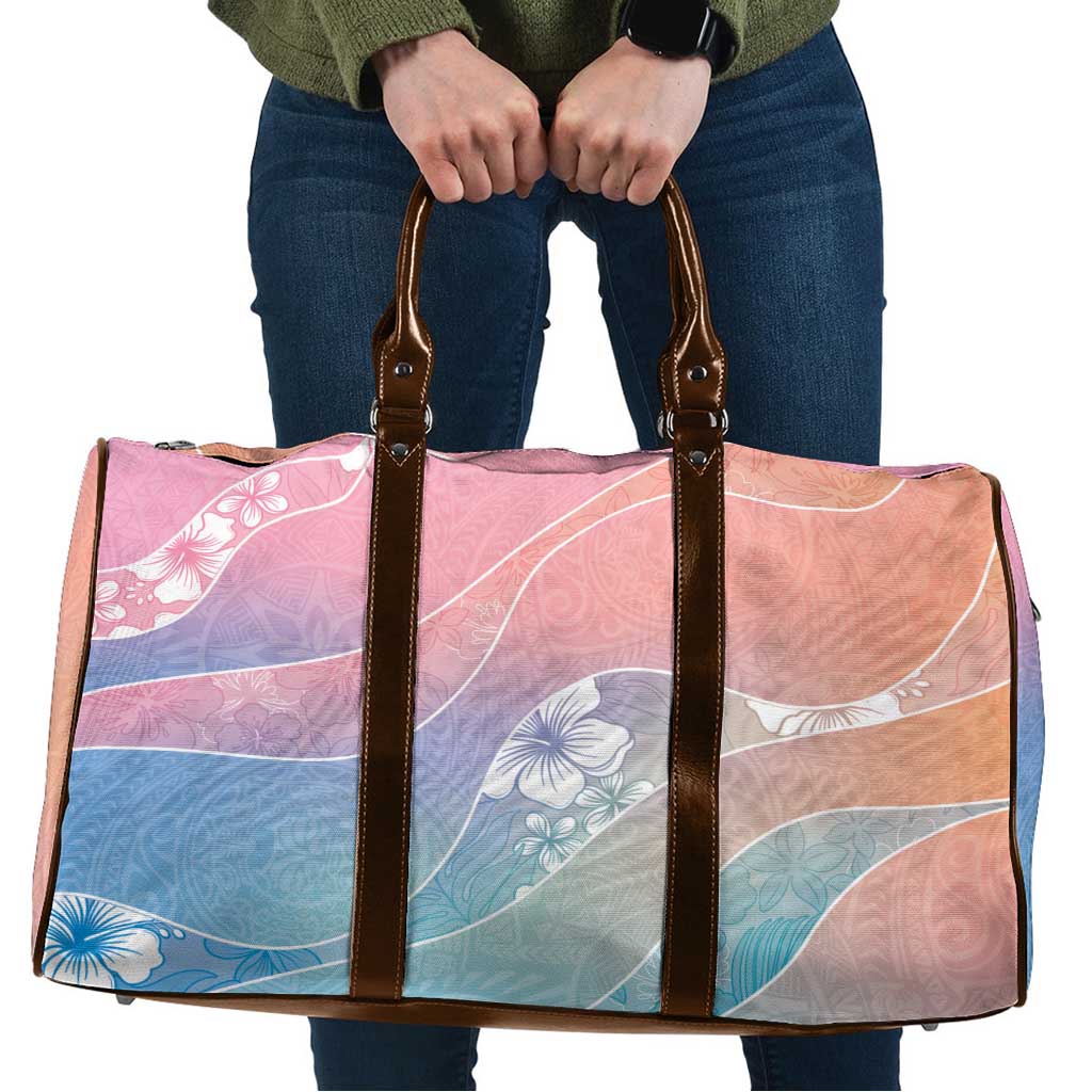 Aloha Hawaii Floral Tapa Travel Bag Patchwork Pastel Candy LT7 Pastel - Polynesian Pride