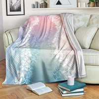 Hawaii Aloha Plumeria Lei Pastel Candy Palaka Blanket LT7 Pastel - Polynesian Pride