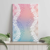Hawaii Aloha Plumeria Lei Pastel Candy Palaka Canvas Wall Art LT7 - Polynesian Pride