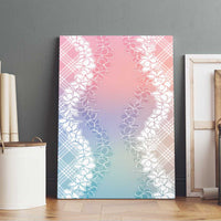 Hawaii Aloha Plumeria Lei Pastel Candy Palaka Canvas Wall Art LT7 - Polynesian Pride