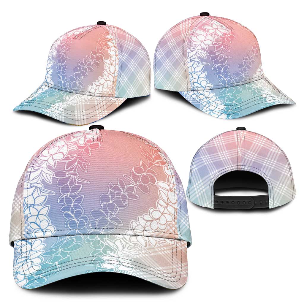 Hawaii Aloha Plumeria Lei Pastel Candy Palaka Classic Cap LT7 - Polynesian Pride