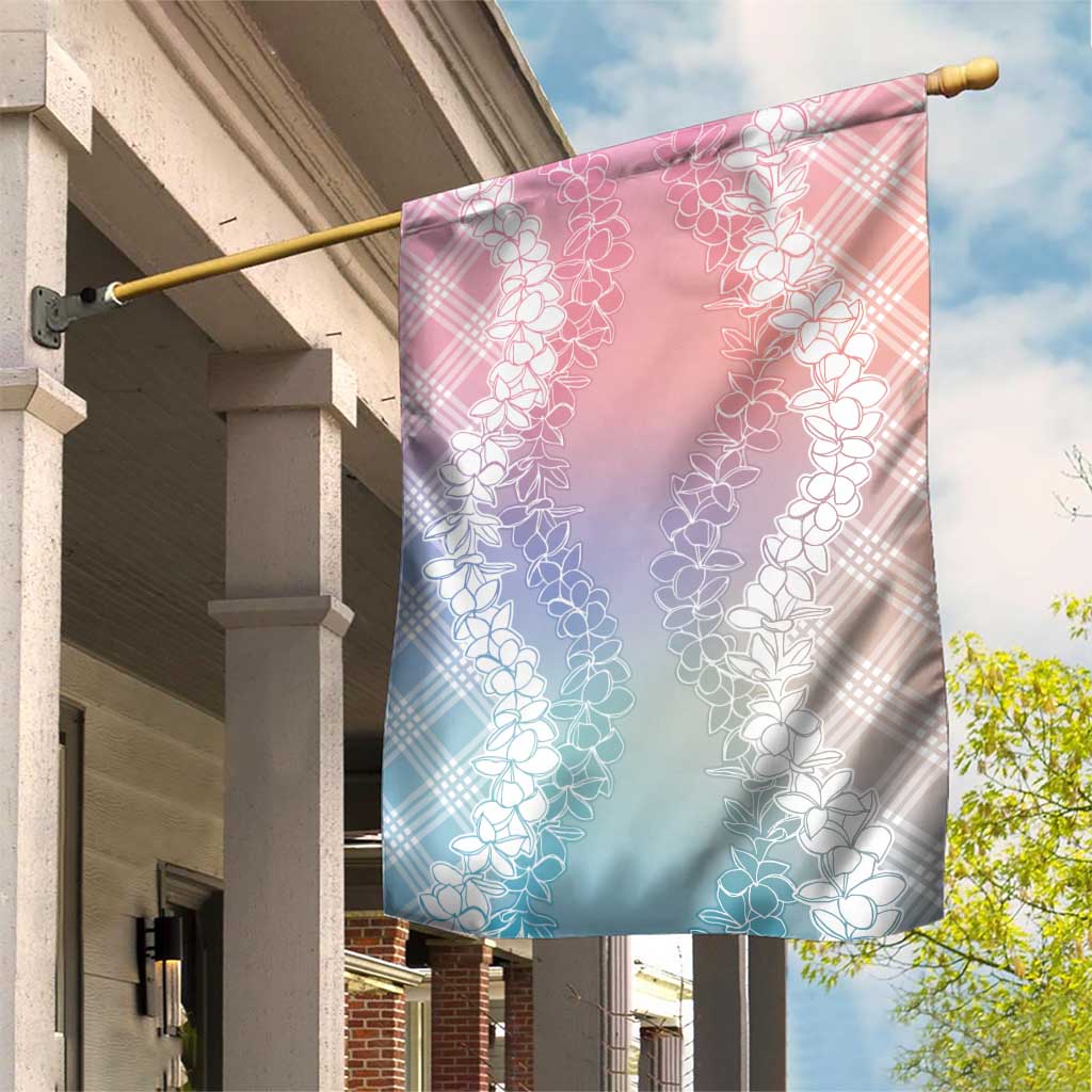 Hawaii Aloha Plumeria Lei Pastel Candy Palaka Garden Flag LT7 House Flag Pastel - Polynesian Pride
