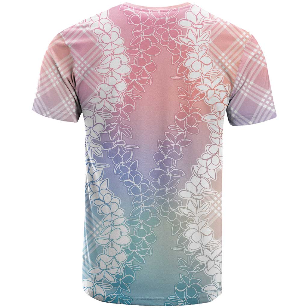 Hawaii Aloha Plumeria Lei Pastel Candy Palaka T Shirt LT7 - Polynesian Pride