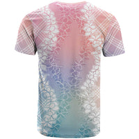 Hawaii Aloha Plumeria Lei Pastel Candy Palaka T Shirt LT7 - Polynesian Pride