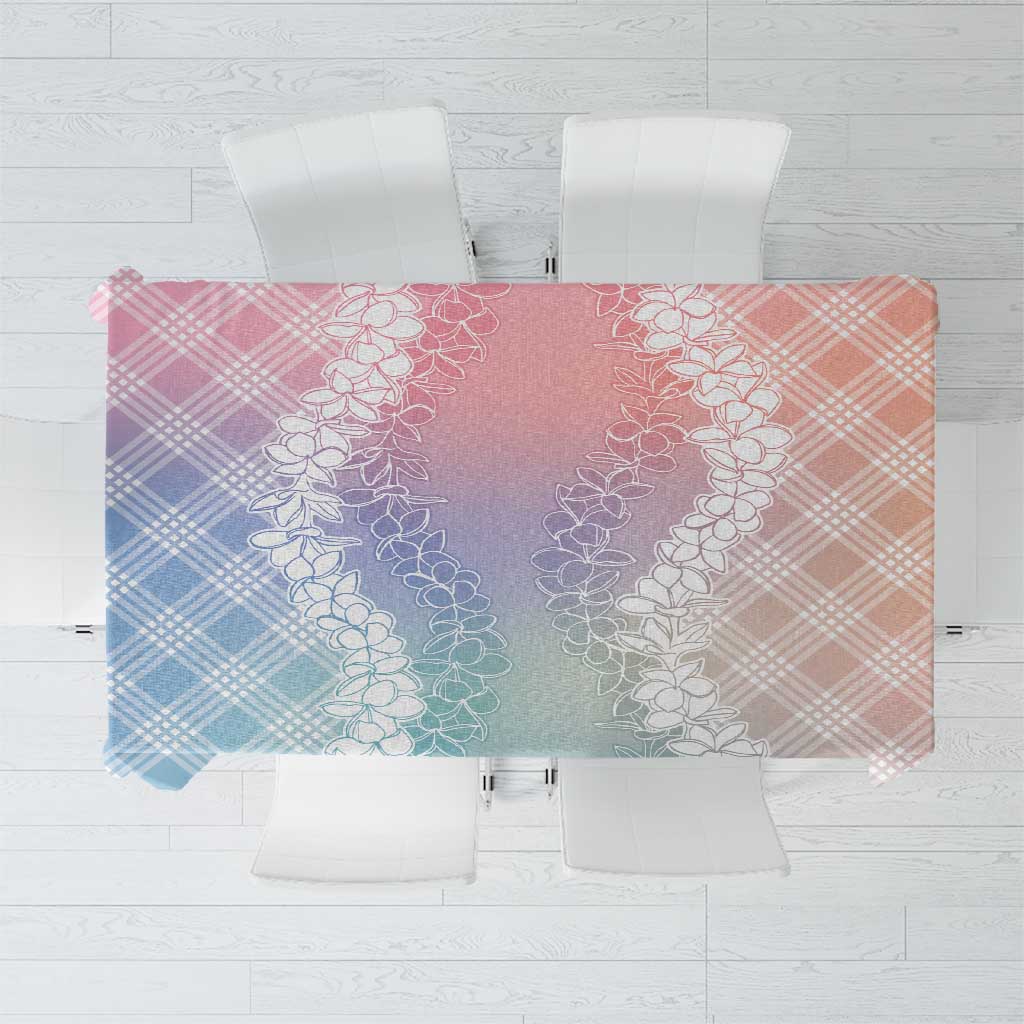 Hawaii Aloha Plumeria Lei Pastel Candy Palaka Tablecloth LT7 Pastel - Polynesian Pride