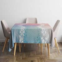 Hawaii Aloha Plumeria Lei Pastel Candy Palaka Tablecloth LT7 - Polynesian Pride
