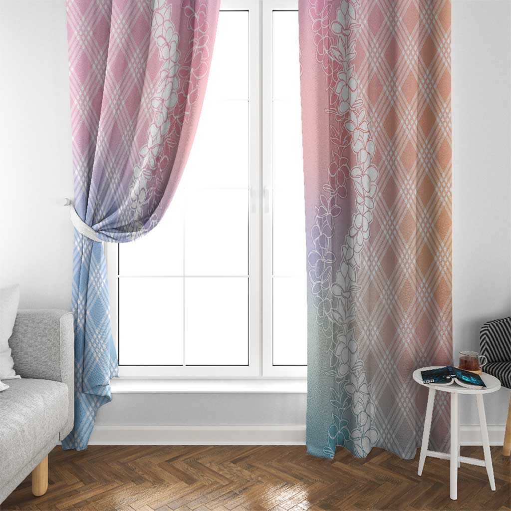 Hawaii Aloha Plumeria Lei Pastel Candy Palaka Window Curtain LT7 - Polynesian Pride