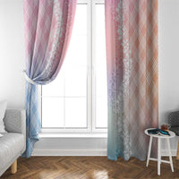Hawaii Aloha Plumeria Lei Pastel Candy Palaka Window Curtain LT7 - Polynesian Pride