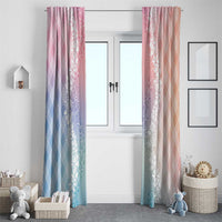 Hawaii Aloha Plumeria Lei Pastel Candy Palaka Window Curtain LT7 - Polynesian Pride